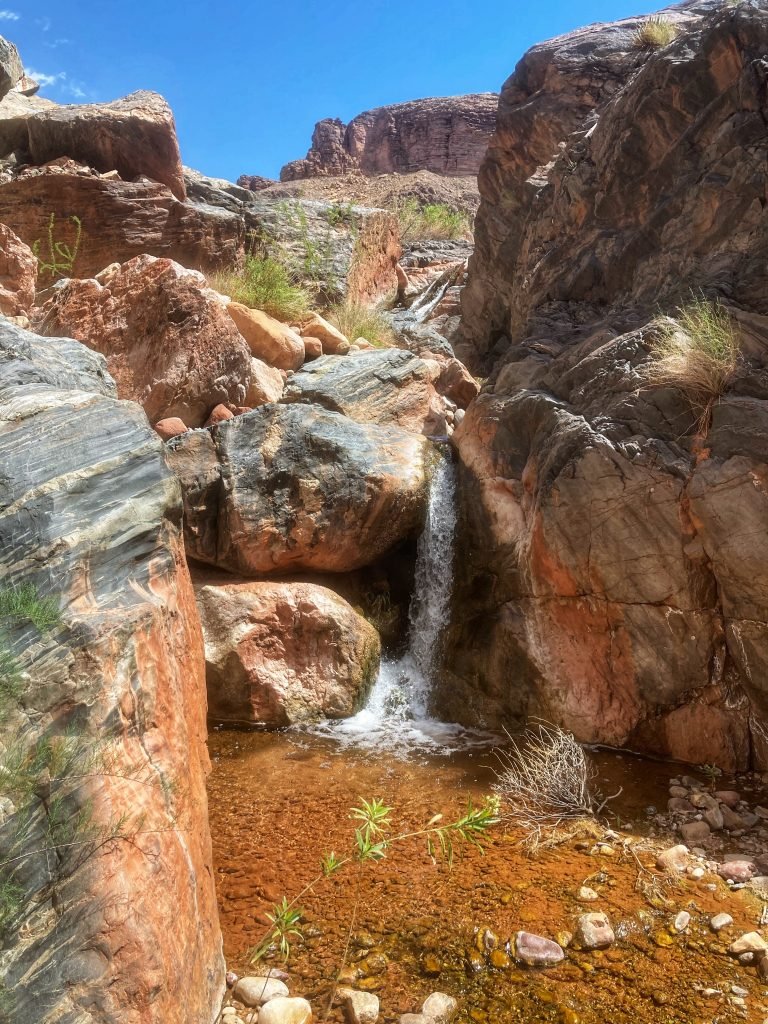 Small waterfall in Crystal Creek