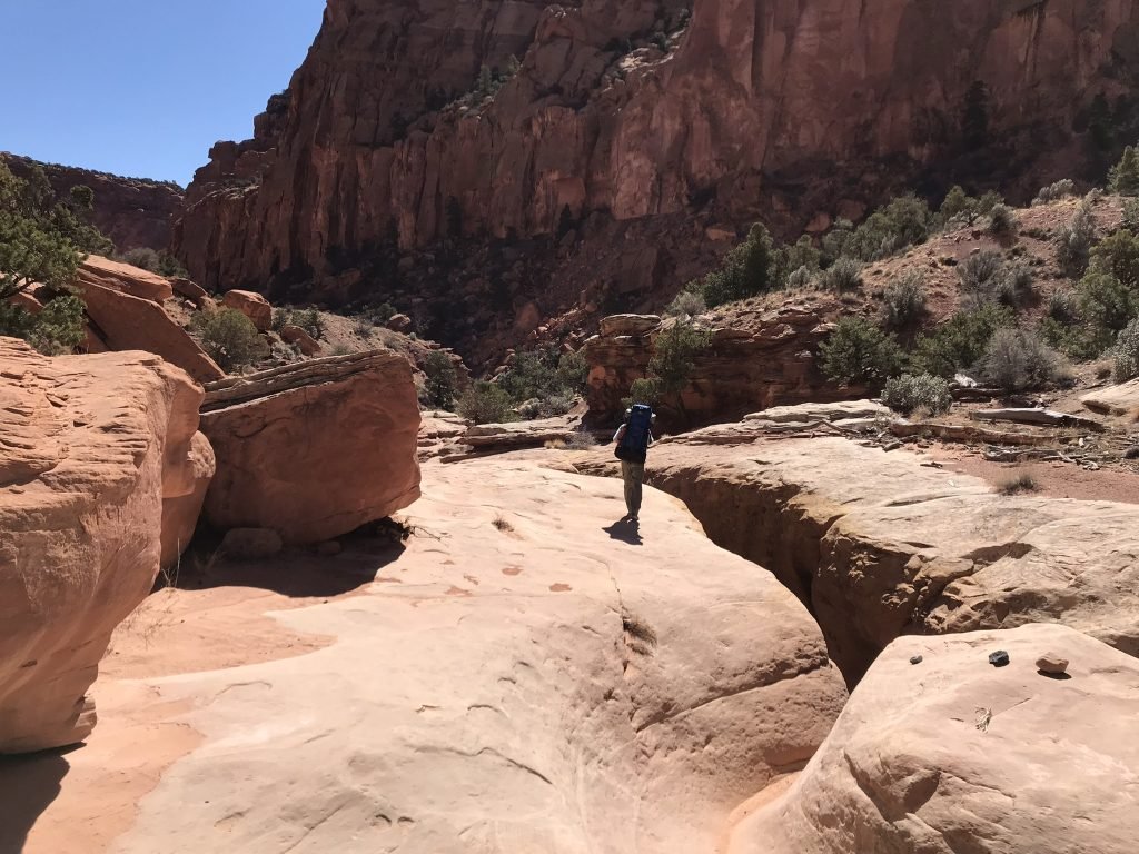 hiking in spring canyon